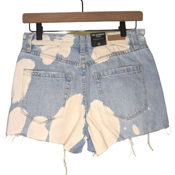 Blank NYC shorts The Barrow bleach raw hem cut off light blue white 25 - Picture 6 of 7